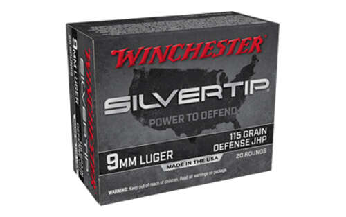 Ammunition Winchester Ammunition Silvertip 9mm WIN SILVERTIP 9MM 115GR HP 20/200 • Model: Silvertip